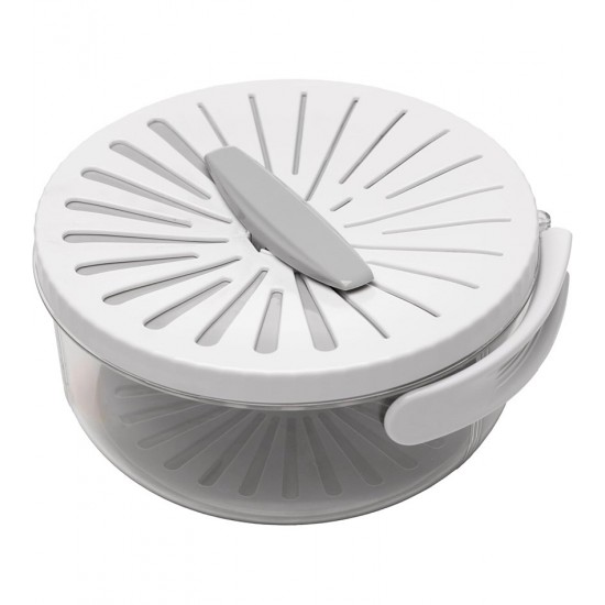 Escorredor 15x15x8cm Com Cabo Dobrável Branca Plástico